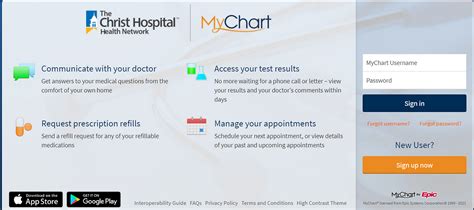 christ hospital my chart sign in|christ hospital remote access.